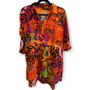 Vintage Embroidered Cotton Tunic